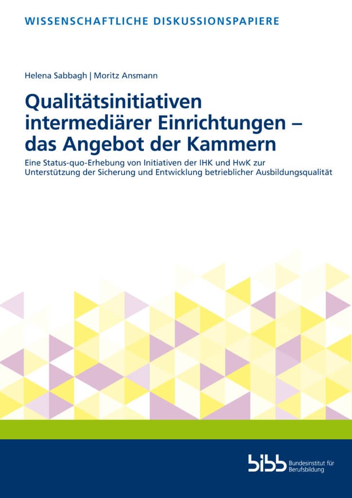 Cover: Qualitätsinitiativen intermediärer Einrichtungen – das Angebot der Kammern