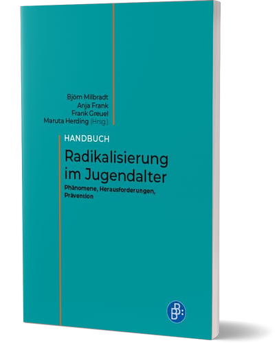 3D Cover Handbuch Radikalisierung im Jugendalter, Rechtsextremismus und Antisemitismus