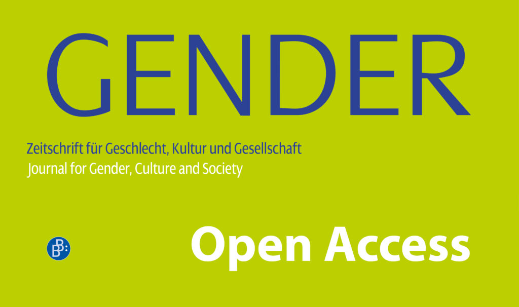 GENDER – Zeitschrift für Geschlecht, Kultur und Gesellschaft: Open Access ab 2023