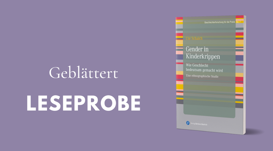 Cover "Gender in Kinderkrippen"