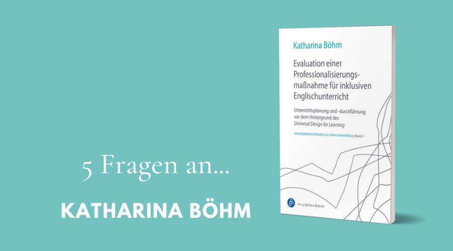 Cover "Evaluation einer Professionalisierungsmaßnahme für inklusiven Englischunterricht" von Katharina Böhm