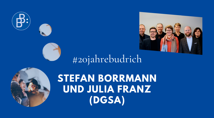 20 Jahre Budrich Interview mit Stefan Borrmann und Julia Franz von der