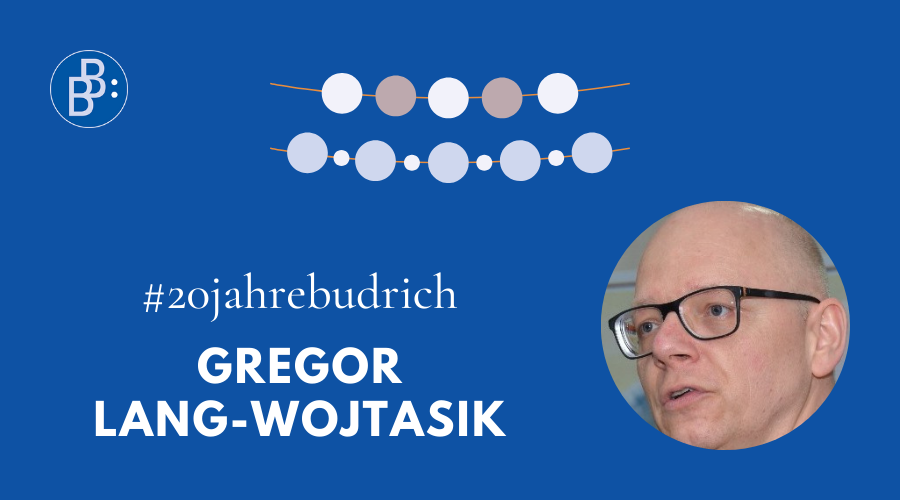 20 Jahre Budrich Gregor Lang-Wojtasik