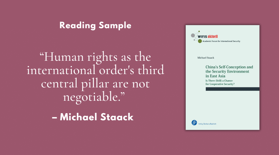 „Human rights as the international order's third central pillar are not negotiable.“ – Leseprobe