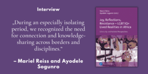 “During an especially isolating period, we recognized the need for connection and knowledge-sharing across borders and disciplines.” – Interview mit Mariel Reiss und Ayodele Sogunro