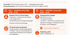 Flyer Tagung Demokratie stärken Fürth