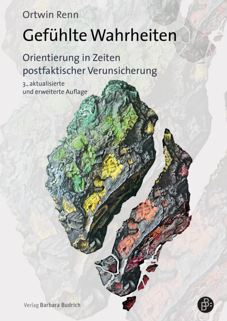 Cover Ortwin Renn Gefühlte Wahrheiten, 3. Auflage