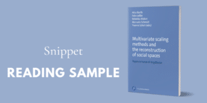 Cover of book "Multivariate Scaling Methods" and title "reading sample"