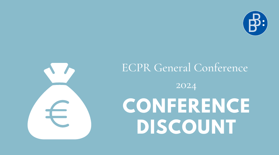 Our ECPR conference discount for orders in our webshop: We offer 75% discount on all English language e-books in August 2024.