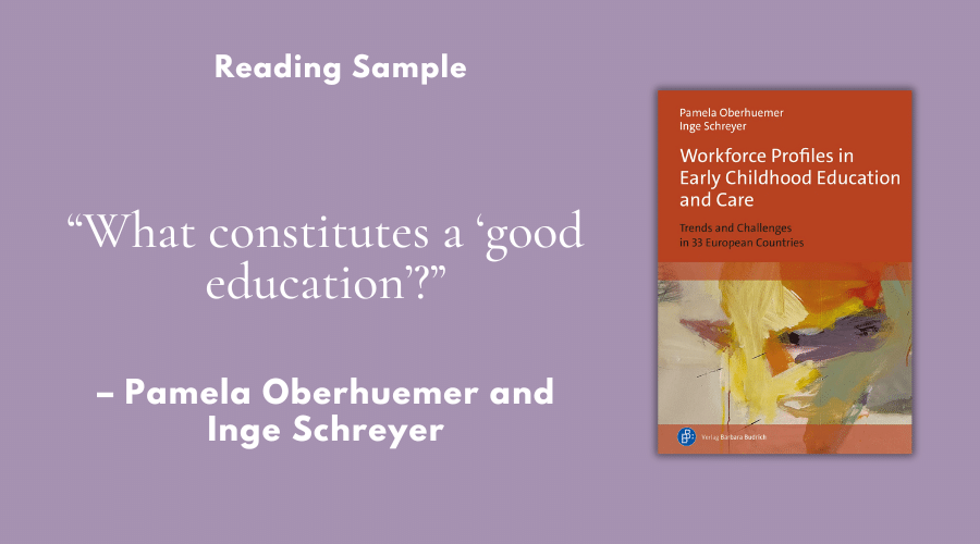 What constitutes a ‘good education’? Reading sample from Oberhuemer/Schreyer