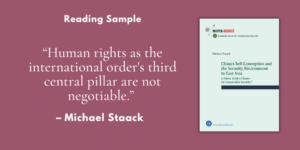 “Human rights as the international order's third central pillar are not negotiable.” – Reading sample